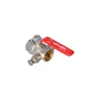 ONYX nickel plated 3/4" ball valve with lever and drain plug