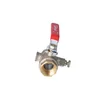 ONYX nickel plated 3/4" ball valve with lever and drain plug