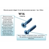 Opremni vijak za elektroinstalacijske doze dol 16mm, škatla 100 szt.,W16
