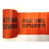 Orange marker tape 200mm x 100m (imprint) Note Fiber Optic Cable