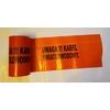 Orange marker tape 200mm x 100m (imprint) Note Fiber Optic Cable