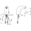 Oras Electra 6123FTZ touchless faucet with long handle with temperature control