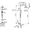 Oras Nova смесител за дъждовен душ 7401U с Oras Apollo 1-strumieniową ръчен душ 70 mm