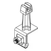 Оребрен държач uniwersal.Z-zatrz.H=7cm /OG/ кафяв ТИП AN-06H/OG/