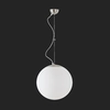 OS 63794 ISIS L3 PM-M pendant plastic luminaire stainless brushed / white IP40 75W E27 - OSMONT