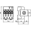 overspanningsafleider,4p Type 1+2 (kl.B+C) typ V50-4-280