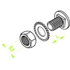 Paddestoelkopschroef SGM8x12 (opakowanie=100szt)