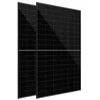 Painéis bifaciais DAH Solar DHM-54X10/BF/FS(BB)-400W,, tela inteira, totalmente preto