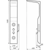 Painel de duche de hidromassagem Kerra Axel