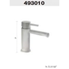 Palazzani Digit rubinetto lavabo cromo con tappo 49301010