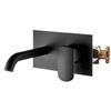 Palazzani MIS zidna miješalica za umivaonik - Black Mat
