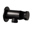 Palazzani point shower set, matt black 9910N338