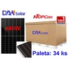 Paneles DAH Solar DHN-54X16/FS(BW)-440 W, pantalla completa