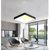 Panou LED de designer negru suspendat LEDsviti 500x500mm 36W alb cald (13123)