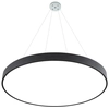 Panou LED de designer negru suspendat LEDsviti 600mm 48W alb de zi (13114)