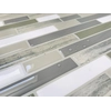 PAVEMOS 3D samolepilni mozaik siva imitacija lesa
