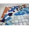 PAVEMOSA Bijelo-sivi stakleni mozaik za bazen