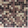 PAVEMOSA Mosaico in vetro MSG35 marrone bianco