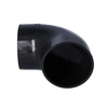 PEHD elbow 110/88 short, thickened wall S12.5, black, QS (Quick Stream)