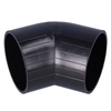 PEHD-elleboog 75/45 kort S12.5, zwart, QS (snelle stroom)