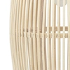 Pendant light, white, 23x55cm, willow, oval, 40w