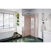 Pentagonal Shower Cabin Sea-Horse Stylio New 90 chrome BKM502PT+