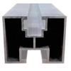 Perfil de aluminio carril 40x40x2.2 m para montaje de paneles fotovoltaicos