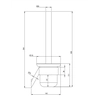 Perie de toaletă suspendată Deante Silia Titanium - Plus 5% REDUCERE la codul DEANTE5