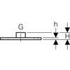 piastra di montaggio 1/2"