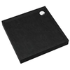 Piatto doccia quadrato Kerra David 80 x 80 cm struttura nera