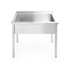 Piscina de catering de acero inoxidable 80x60x85 Fregadero Hendi 811009