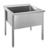 Piscina, lavello per catering a una vasca saldato, 90x60x85cm acciaio inossidabile