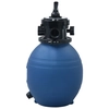 Písková filtrace Lumarko Pool se 4cestným ventilem, modrá, 300 mm