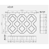 Placă ajurata Certus gri 60x40x10 cm