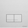 Placa de descarga em alumínio Schwab Arte Duo
