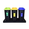 Plafor Waste bin for sorted waste 90 l - yellow, plastic