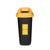Plafor Waste bin for sorted waste 90 l - yellow, plastic