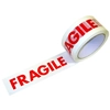 Plakband van het type Scotch met Fragile-opdruk,45 micron,50mmx60m, wit met rood