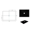 Plato de ducha rectangular Besco Nox Ultraslim 100 x 80 cm BMN100-80-CB - DESCUENTO adicional 5% en código BESCO5
