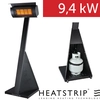 Plynový tepelný zářič HEATSTRIP se stojanem 9,4 kW - černý,  TGH34PLEU