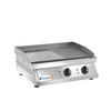 Płyta grillowa elektryczna 1/2 gładka 1/2 ryflowana 6000W | Amitek 6050009