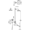 Podomítkový sprchový set Tres Canigó plus 21828004