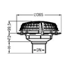 Покривен сифон DN 100 Kessel Ecoguss 48310