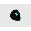 Półmaska FFP2 czarna + nadruk logo (pełny kolor)