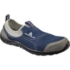 Polyester and cotton shoes - uniform density polyurethane sole Grey-navy blue 41