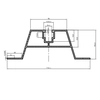 Ponte trapezoidal Wys=40mm L:2130mm sem EPDM