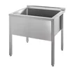 Pool Welded Single Bowl Gastronomic Sink 90x60x85cm Stainless Steel