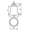 Porcelænslampe E27 med Kanlux holder HLDR-E27-D 2162