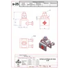 Portarayos de perfil para cable s-25