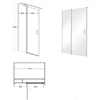 Portas de duche Besco Exo-C 110 cm - DESCONTO adicional 5% com código BESCO5